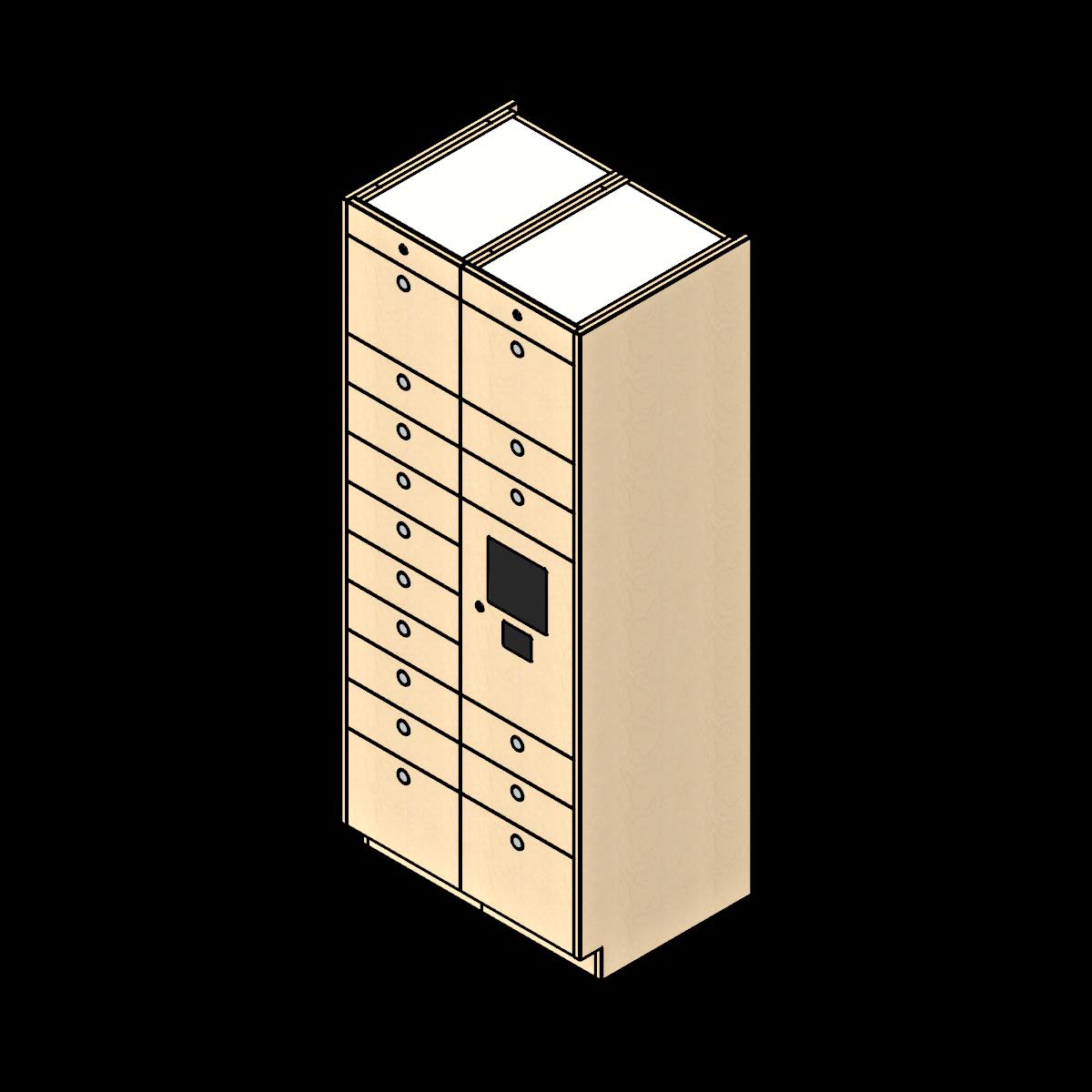  SSG Locker Smart Parcel 16 Openings 2 Columns PCS