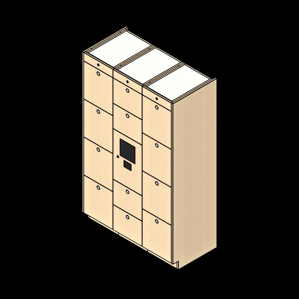  SSG Locker Smart Parcel 12 Openings 3 Columns PCS