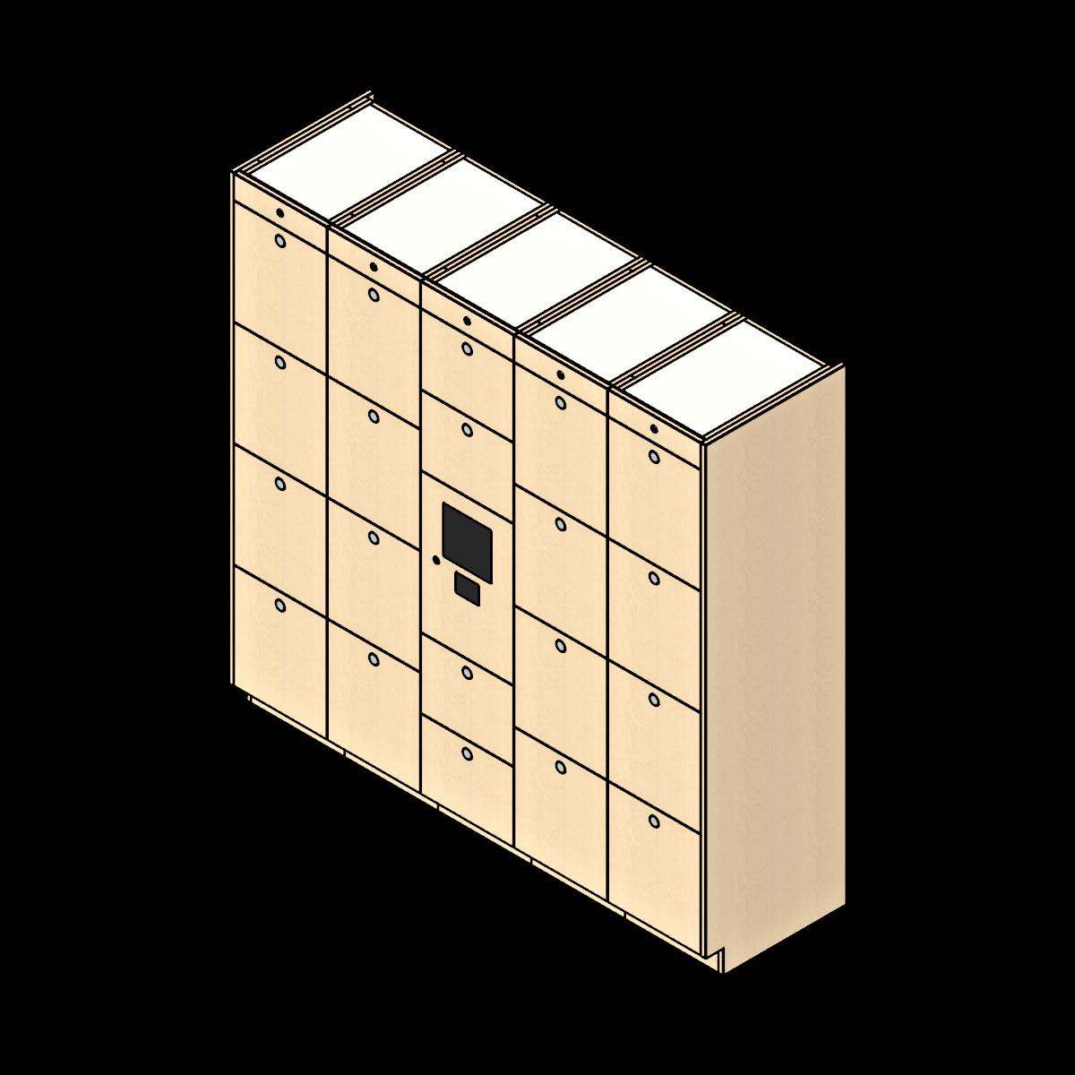  SSG Locker Smart Parcel 20 Openings 5 Columns PCS