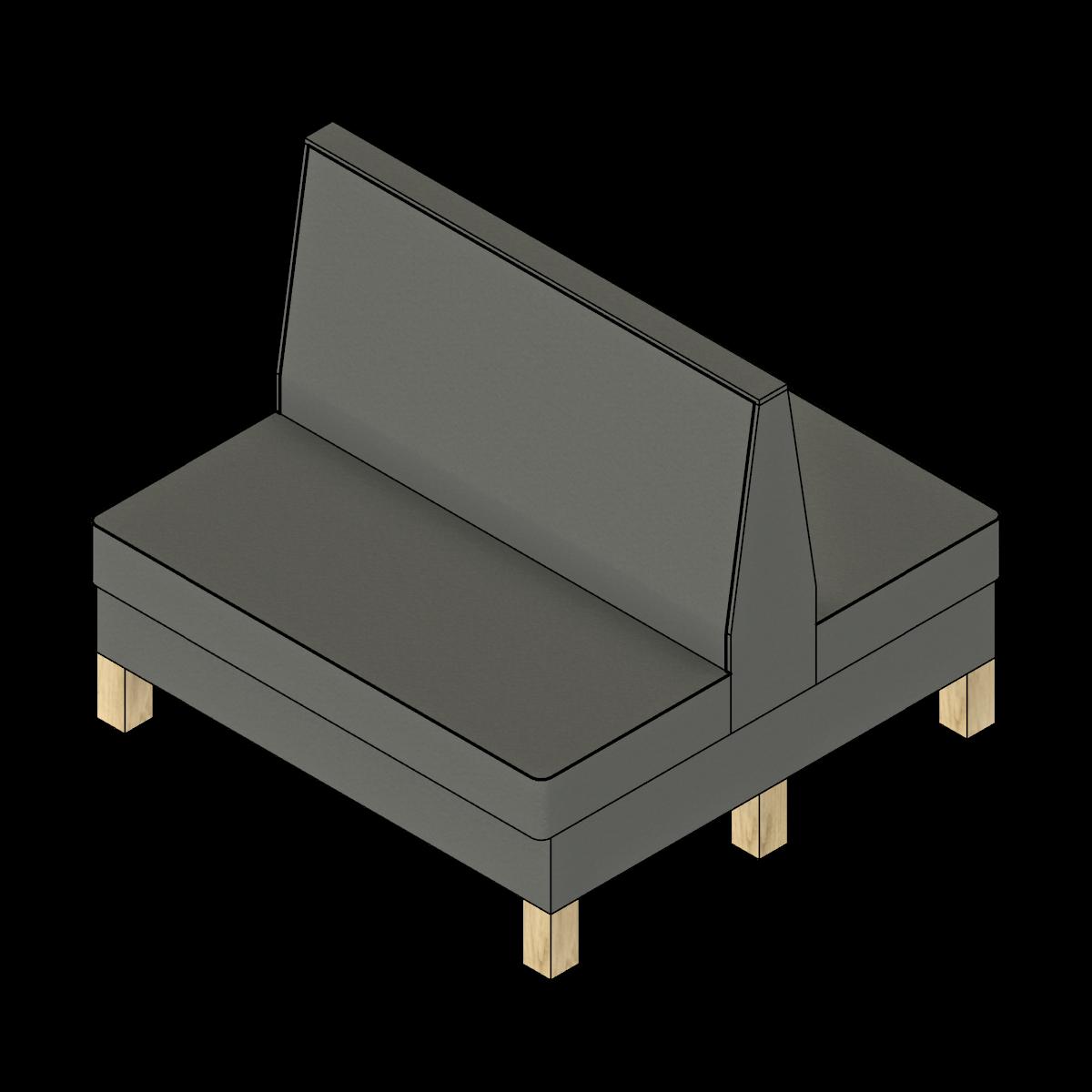  SSG Booth Modular Straight Double VNY Legs Base