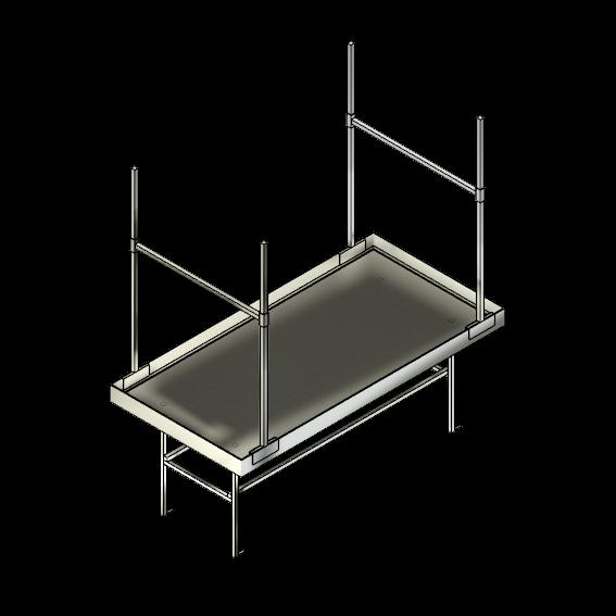  SSG Stationary Horticulture Bench Plant Support SST