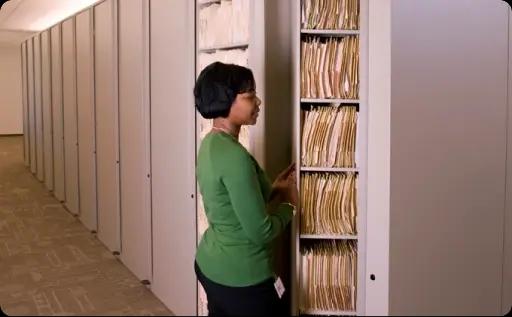 Rotary file cabinets