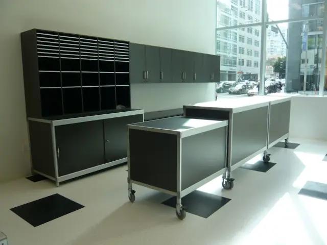 Sliding door cabinets