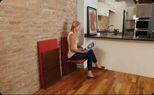 Wall-mounted seating