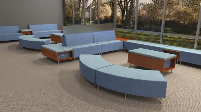 Plush seating furniture
