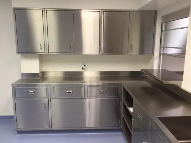 2 Door 2 Drawer Stainless Steel Base Cabinet