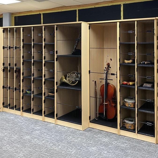  High School instrument lockers