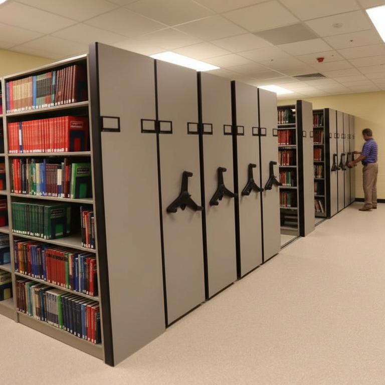  High Density Mobile Shelving System