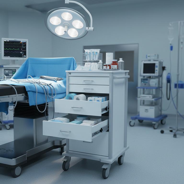  Medical Cart in Surgical Room