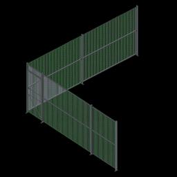 Wire Partition 2 Sided Single Hinged 39