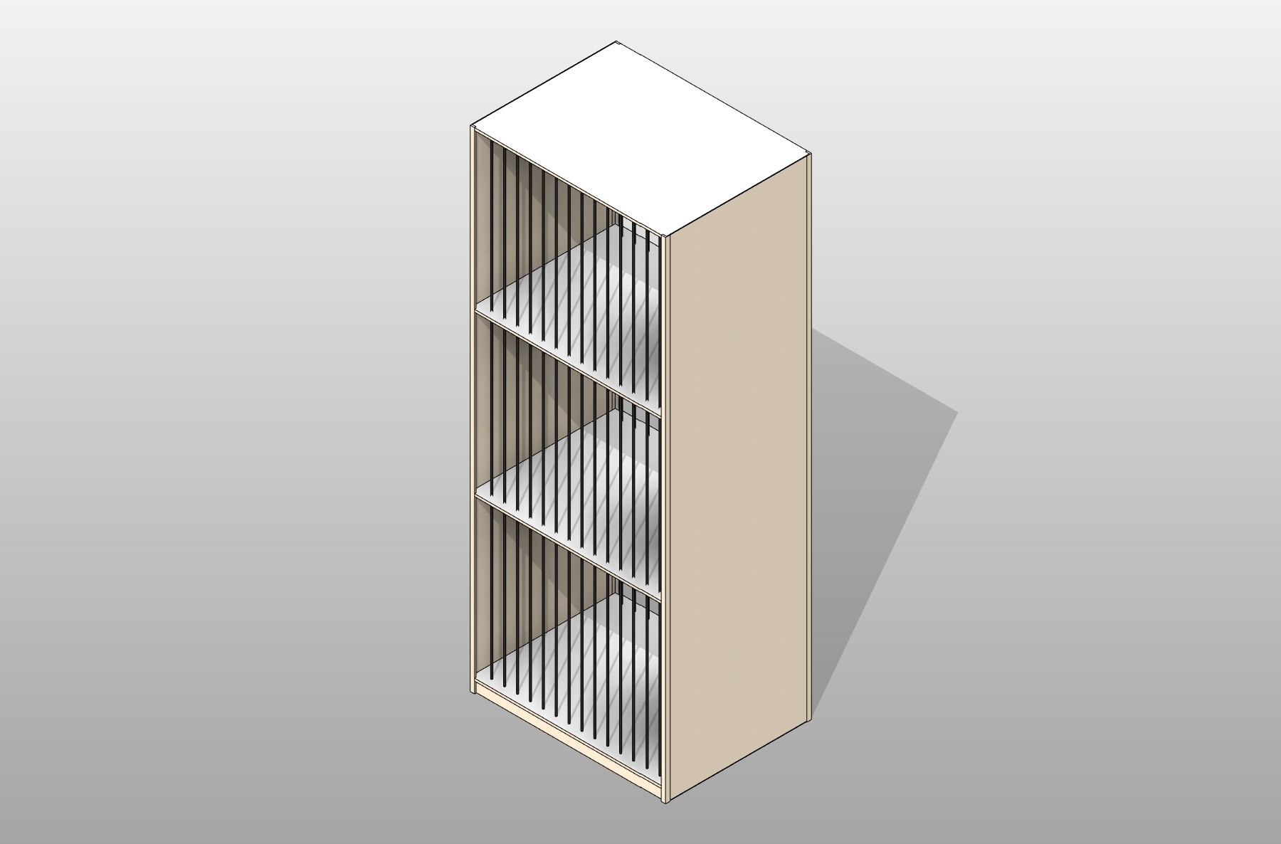 Art Storage 4-Post Shelving, Free Autodesk Revit Models