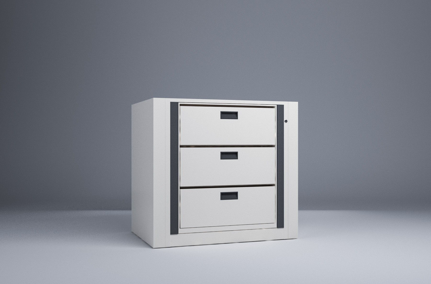 Rotary File-Legal-1 Starter 3 Tier-Drawers