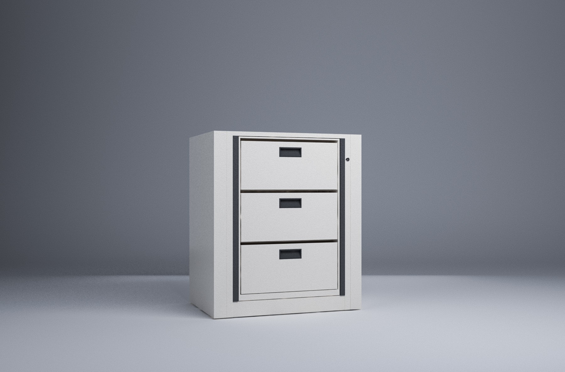 Rotary File-Letter-1 Starter 3 Tier-Drawers