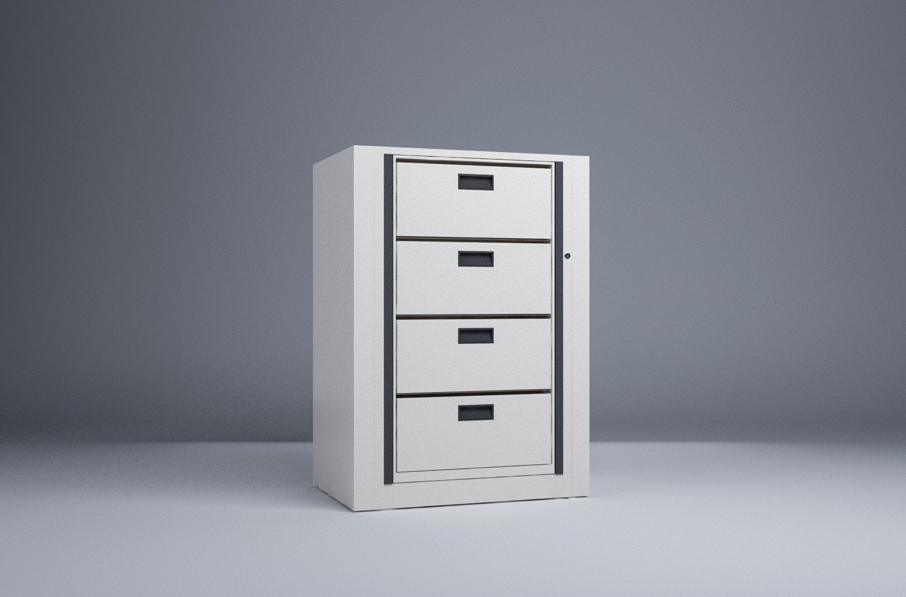 Rotary File-Letter-1 Starter 4 Tier-Drawers