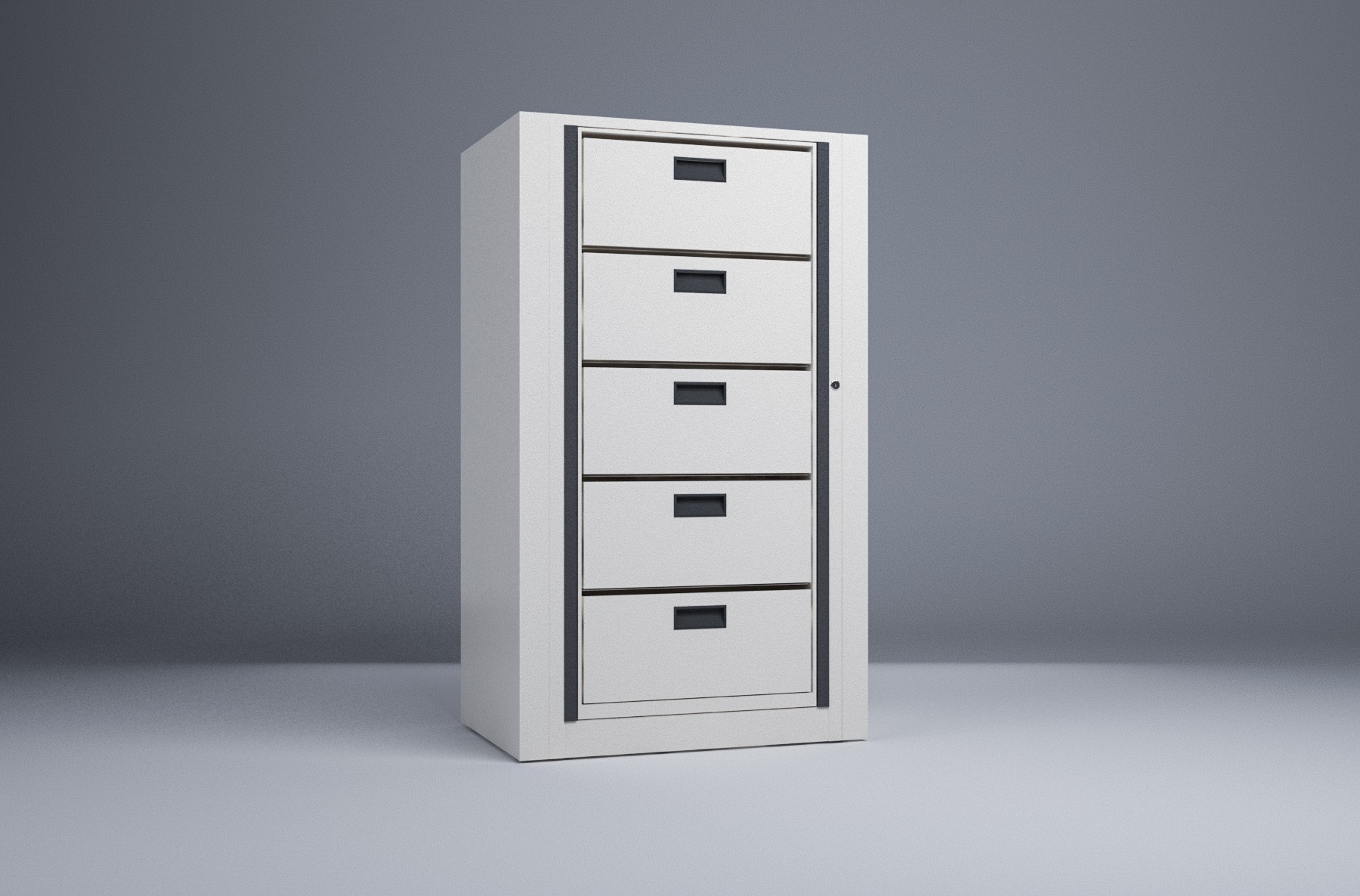 Rotary File-Letter-1 Starter 5 Tier-Drawers