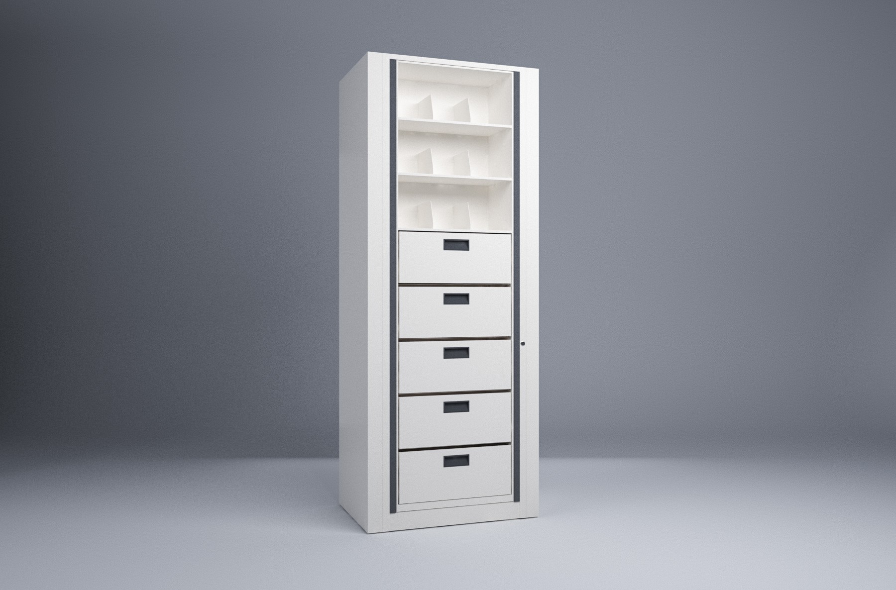 Rotary File-Letter-1 Starter 8 Tier-Drawers