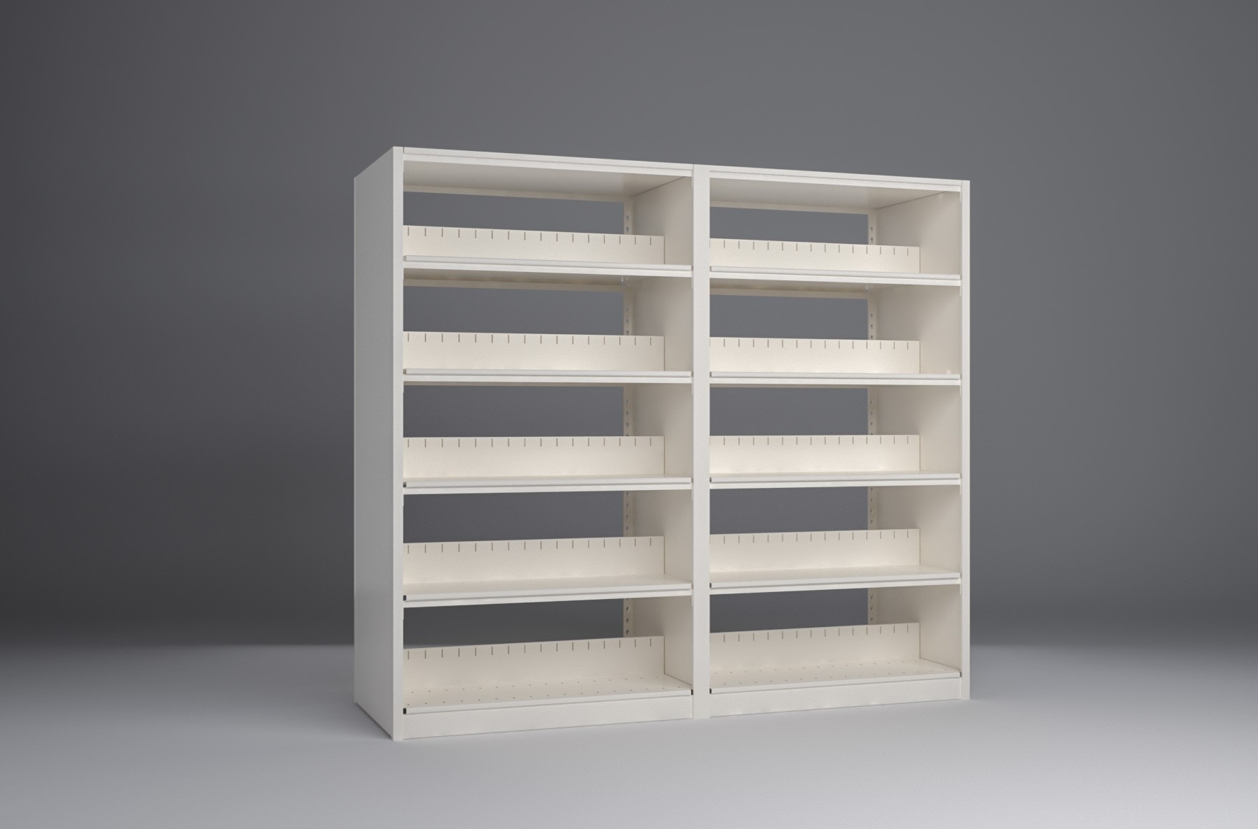 Binder-2 Unit-5 Tier-Double Sided 4 Post Shelving