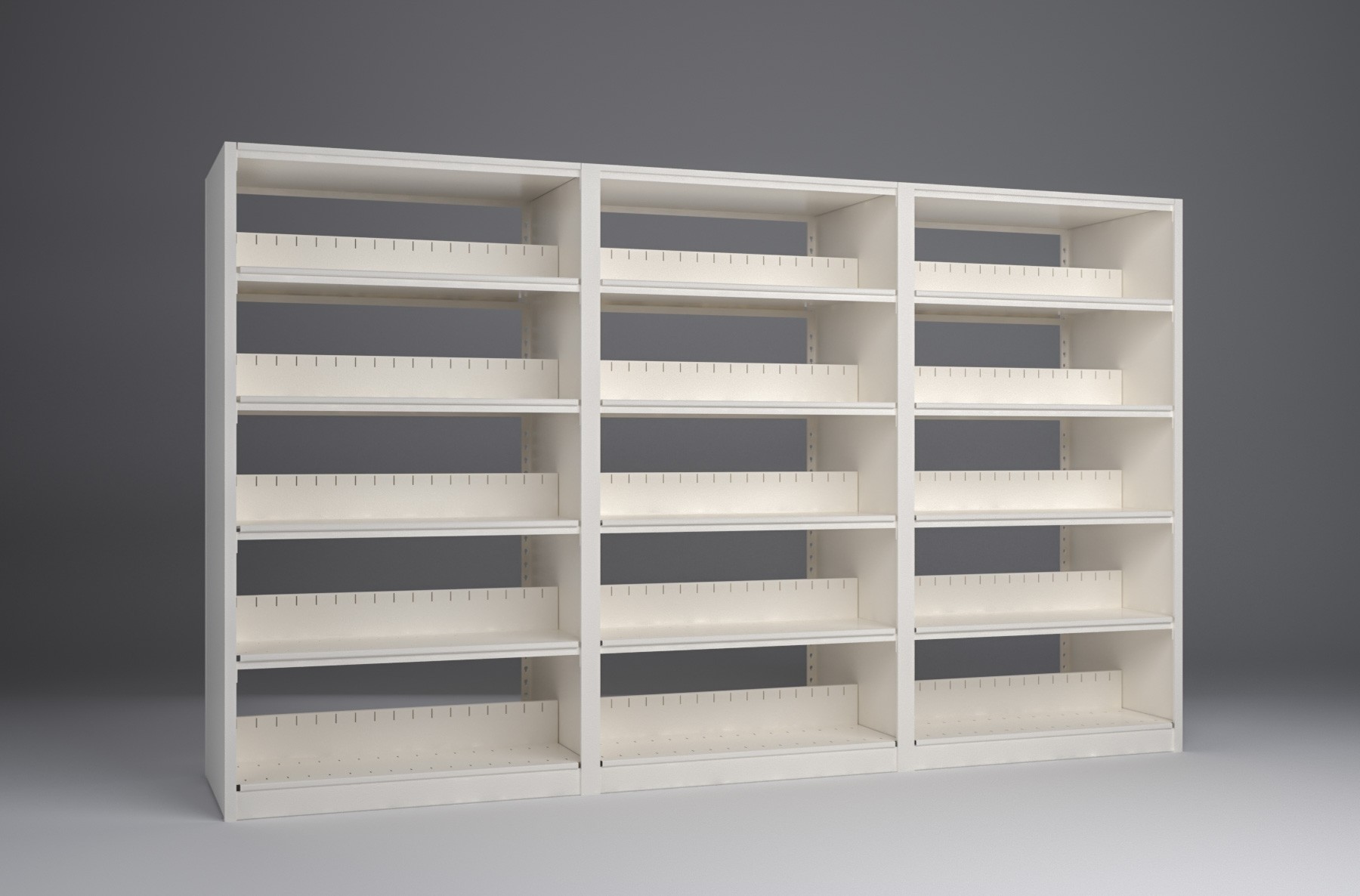 Binder-3 Unit-5 Tier-Double Sided 4 Post Shelving