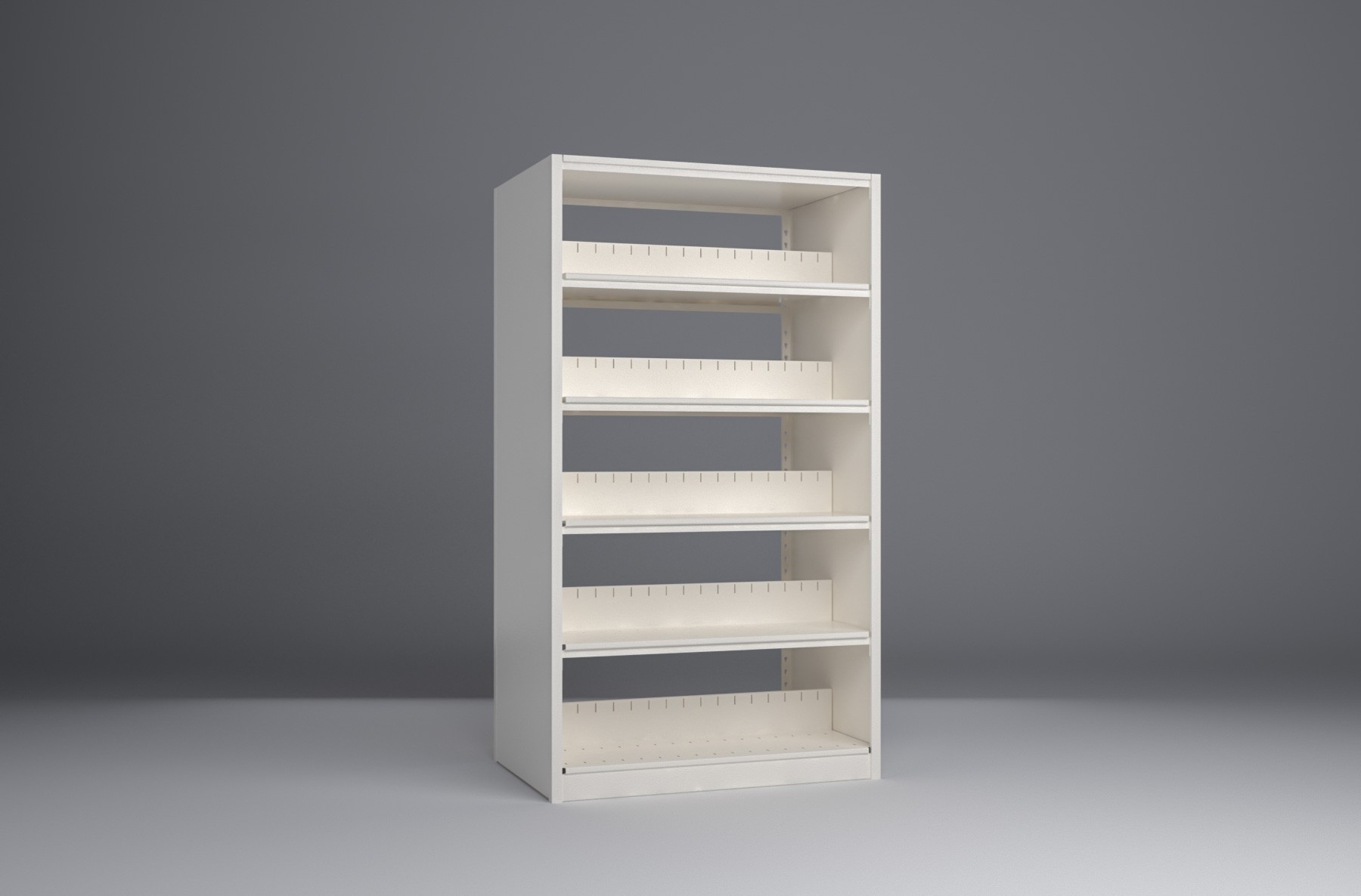 Binder-5 Tier-Double Sided 4 Post Shelving