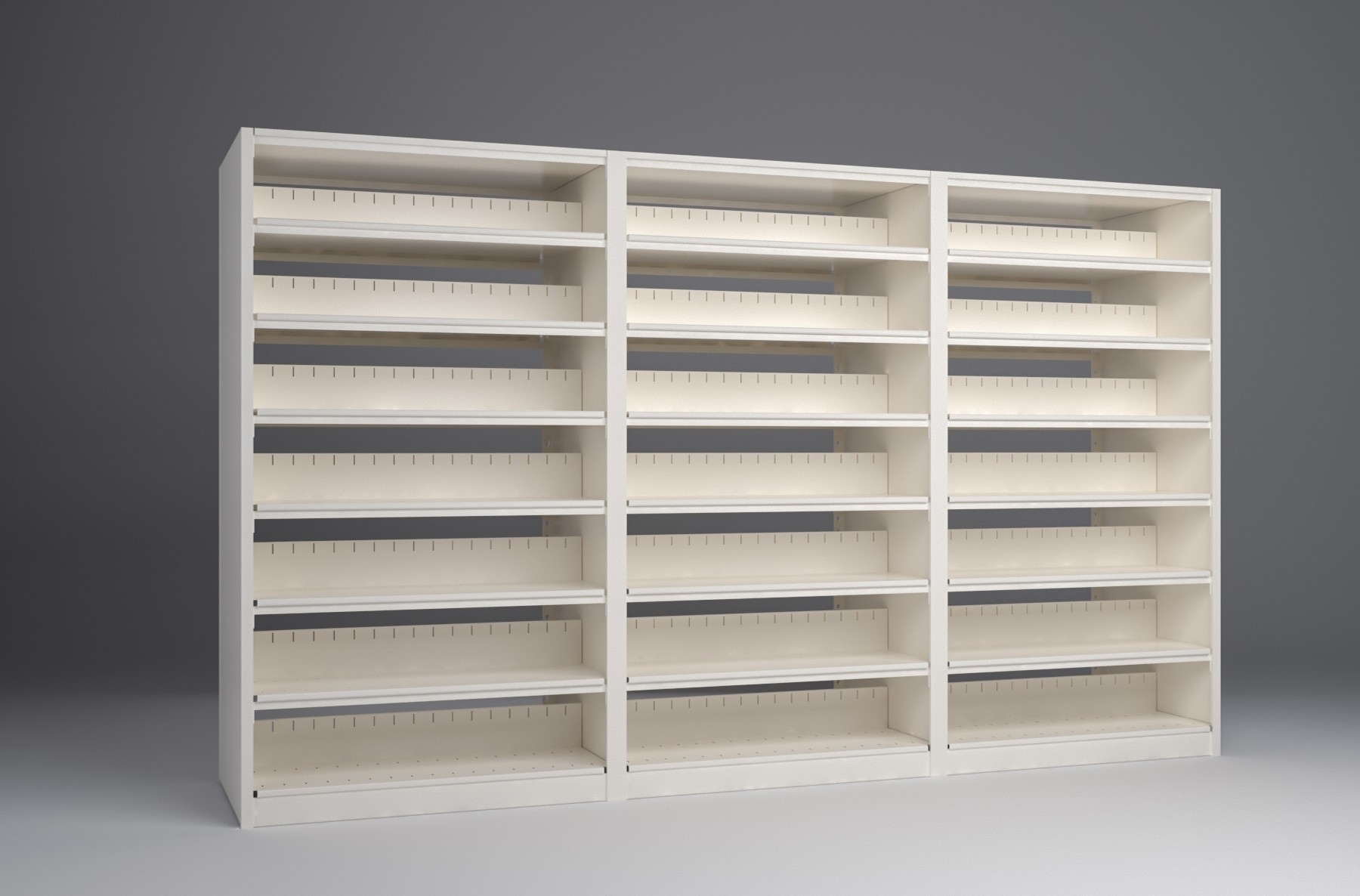 Letter-3 Unit-7 Tier-Double Sided 4 Post Shelving