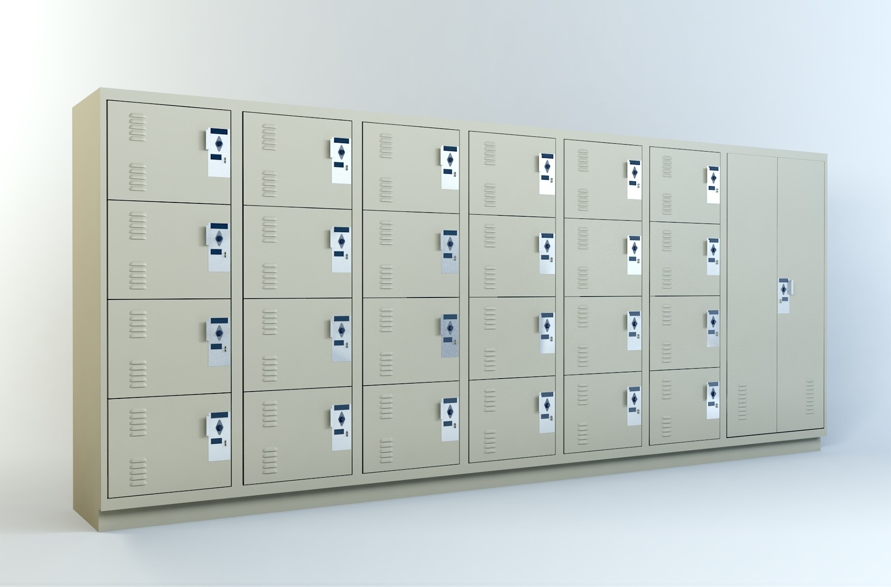 Combo-Option 3 Personal Storage Lockers