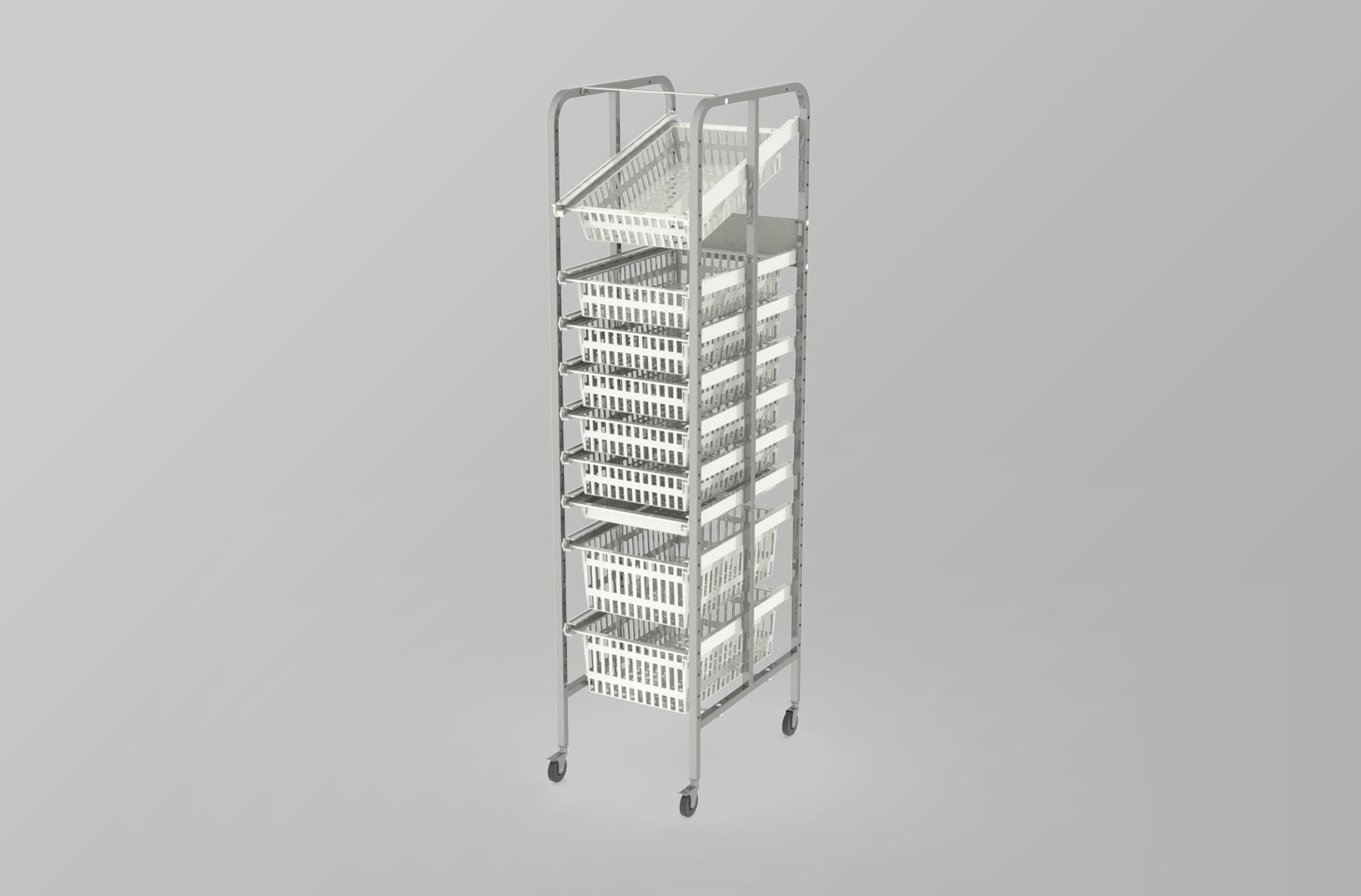1 Column-9 High Medical Storage Racks