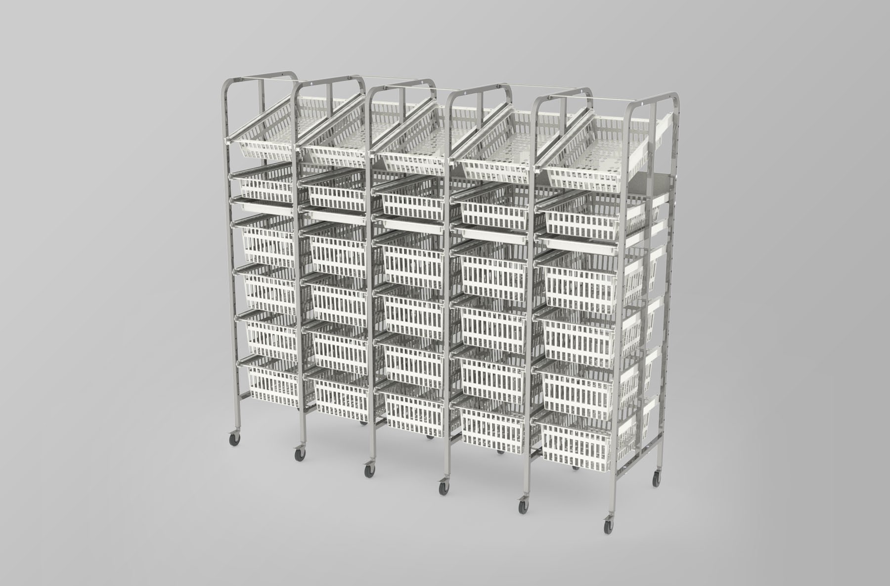 5 Column-7 High Medical Storage Racks