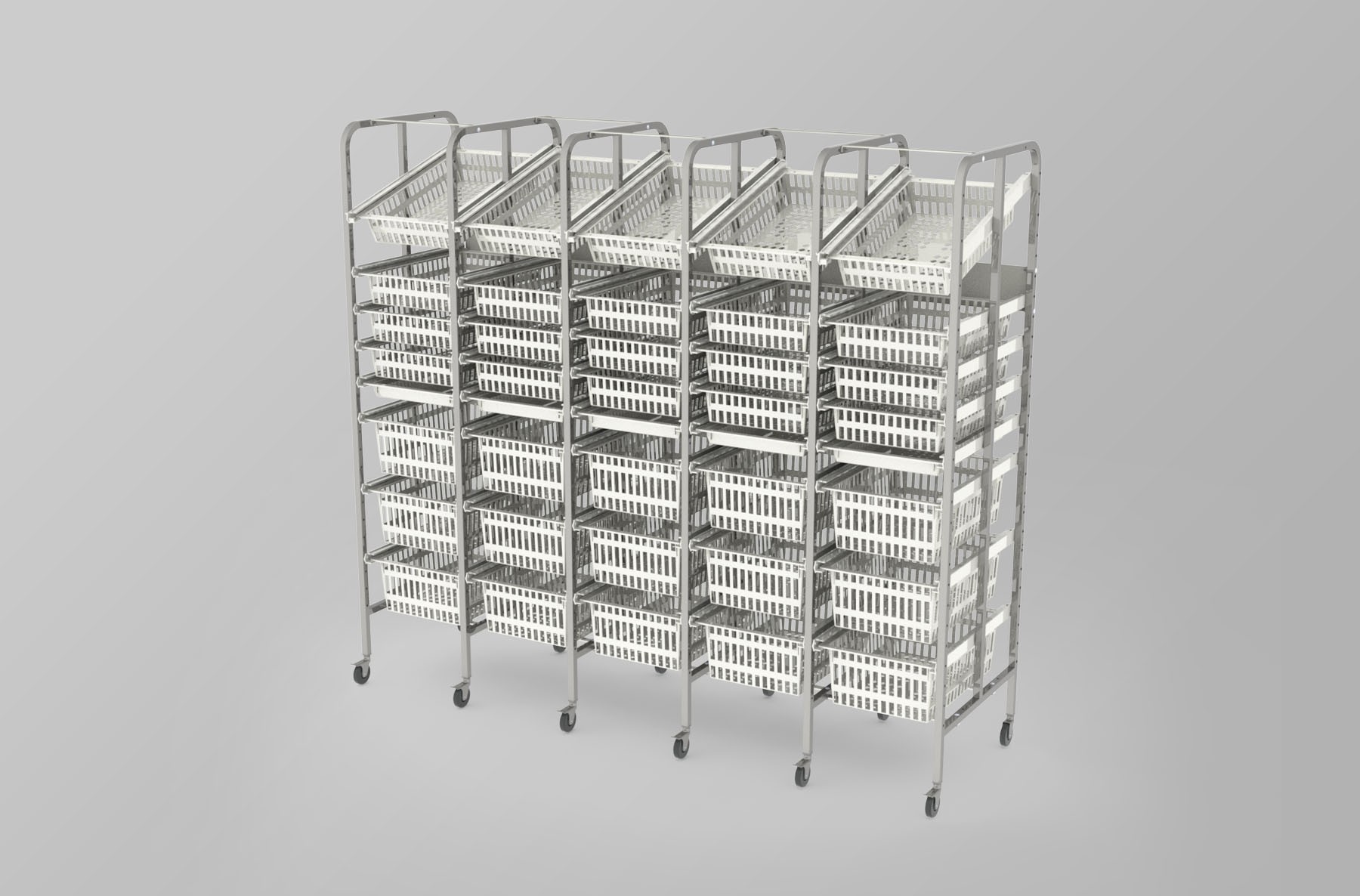 5 Column-8 High Medical Storage Racks