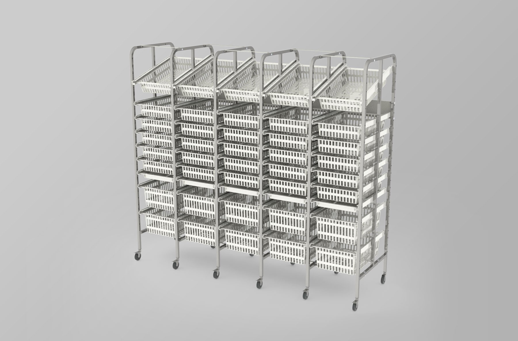 5 Column-9 High Medical Storage Racks