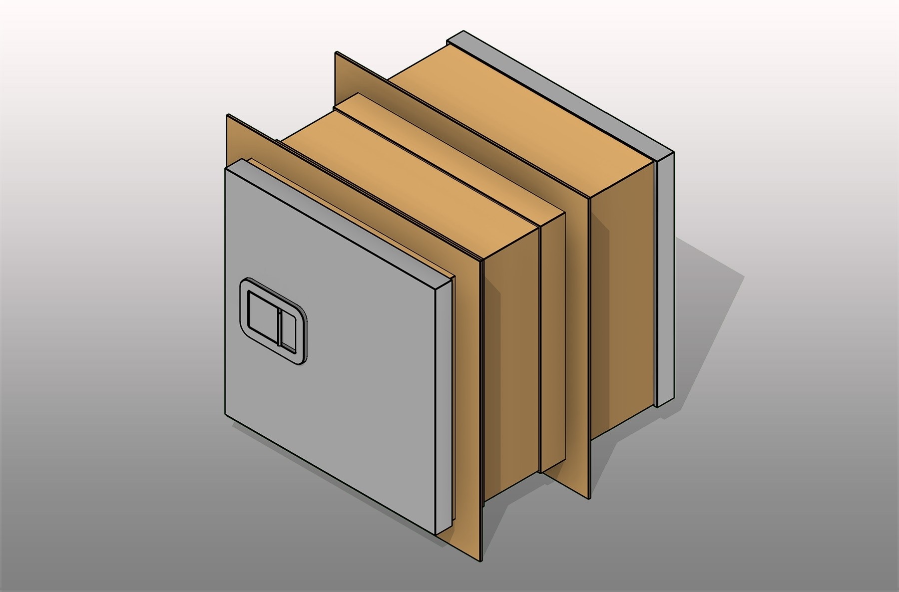 Package Dropbox Stainless Steel Locker