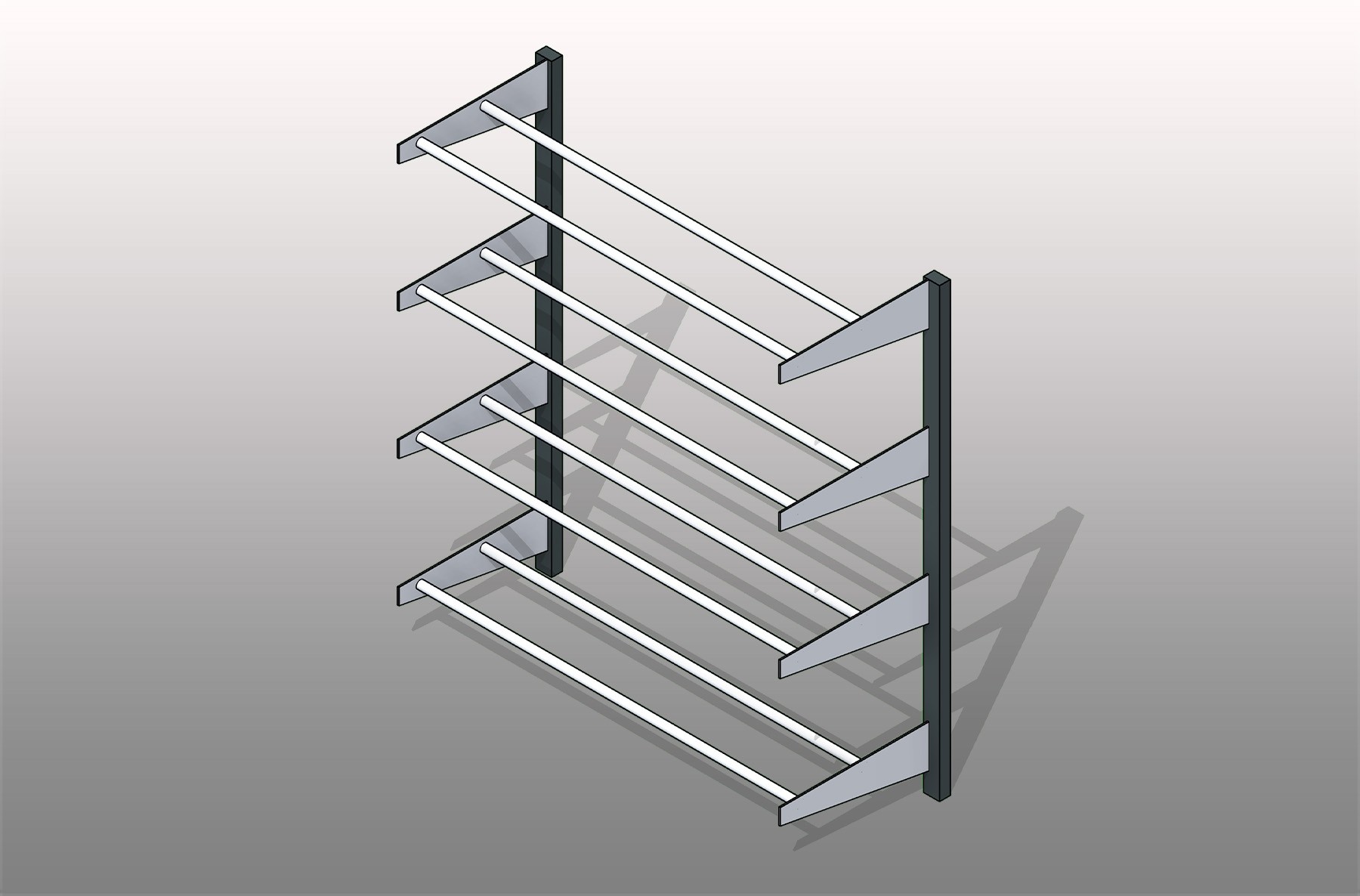 Athletic Equipment Cantilever Rack