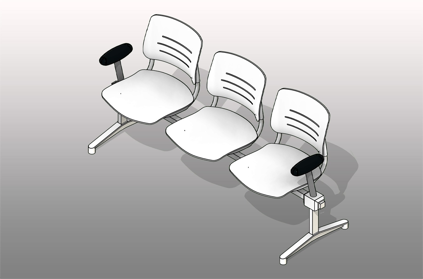 Lounge Armrests Polypropylene Seating