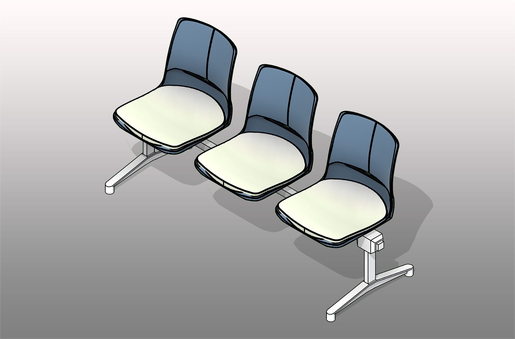 Tandem Shell Polypropylene Seating
