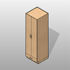 2 Door Laminate Storage Cabinet 1 Drawer Small