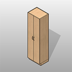 2 Door Laminate Storage Cabinet Small