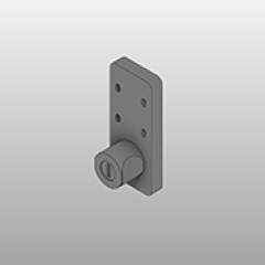 ADA-Compliant Keyless Combination Mechanical Brushed Nickel Lock Small
