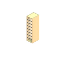 Legal Sized Open Back Sort Module - 1 Column - 48" Sorting Height w/ No Riser
