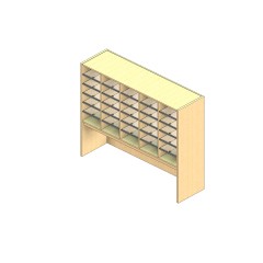Legal Sized Open Back Sort Module - 5 Columns - 30" Sorting Height w/ 18" Riser