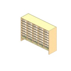 Legal Sized Open Back Sort Module - 5 Columns - 36" Sorting Height w/ 6" Riser