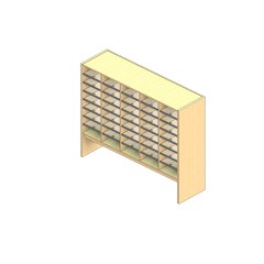Legal Sized Open Back Sort Module - 5 Columns - 36" Sorting Height w/ 12" Riser