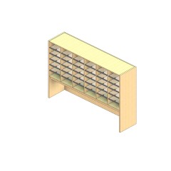 Legal Sized Open Back Sort Module - 6 Columns - 30" Sorting Height w/ 18" Riser