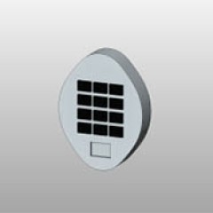 Low Profile Keypad Battery Powered Lock Oval Small
