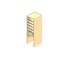 Oversize Sized Open Back Sort Module - 1 Column - 30" Sorting Height w/ 18" Riser