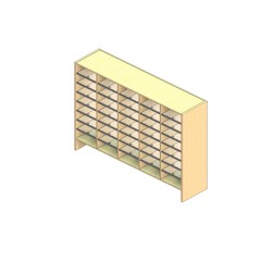 Oversize Sized Open Back Sort Module - 5 Columns - 42" Sorting Height w/ 6" Riser
