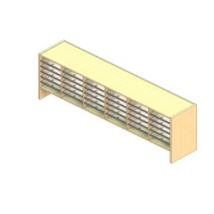 Oversize Sized Plexi Back Sort Module - 6 Columns - 18" Sorting Height w/ 6" Riser