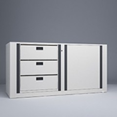 Rotary File-Legal-1 Starter-1 Adder-3 Tier-Drawers Render Small