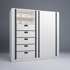 Rotary File-Legal-1 Starter-1 Adder-6 Tier-Drawers Render Small