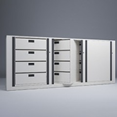 Rotary File-Legal-1 Starter-2 Adder-4 Tier-Drawers Render Small