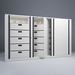 Rotary File-Legal-1 Starter-2 Adder-6 Tier-Drawers Render Small