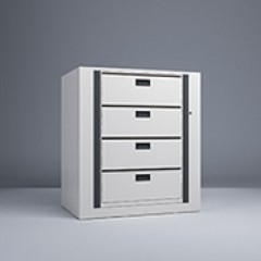 Rotary File-Legal-1 Starter-4 Tier-Drawers Render Small